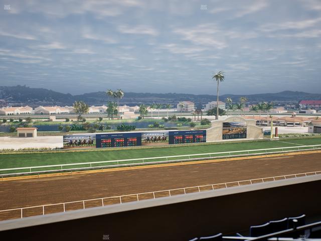 Del Mar Thoroughbred Club - Section Stretch Run Box 41 L Lvl 4 Seat View