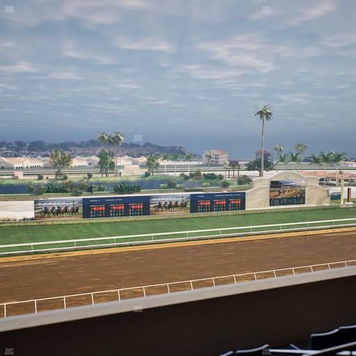 Del Mar Thoroughbred Club - Section Stretch Run Box 41 L Lvl 4 Seat View