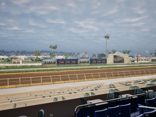 Del Mar Thoroughbred Club - Section Stretch Run Box 42 B Lvl 2 Seat View