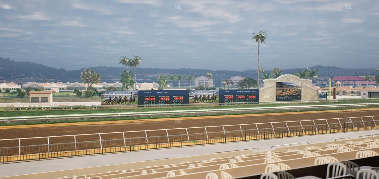 Del Mar Thoroughbred Club - Section Stretch Run Box 42 B Lvl 2 Seat View