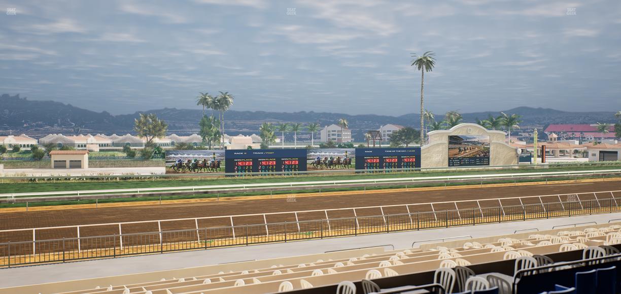 Del Mar Thoroughbred Club - Section Stretch Run Box 42 C Lvl 2 Seat View