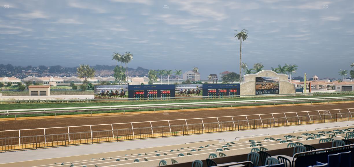 Del Mar Thoroughbred Club - Section Stretch Run Box 42 C Lvl 2 Seat View
