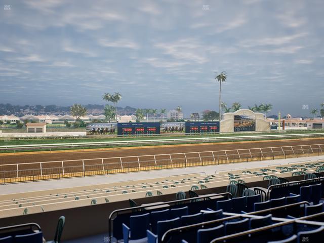 Del Mar Thoroughbred Club - Section Stretch Run Box 42 C Lvl 2 Seat View