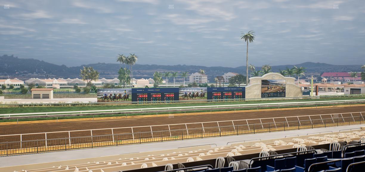Del Mar Thoroughbred Club - Section Stretch Run Box 42 D Lvl 2 Seat View