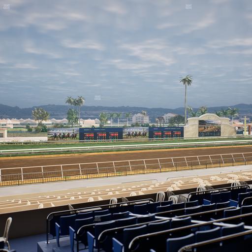 Del Mar Thoroughbred Club - Section Stretch Run Box 42 D Lvl 2 Seat View