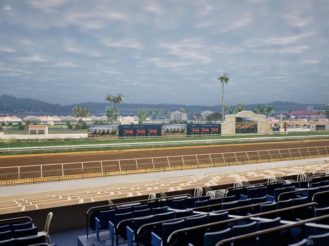 Del Mar Thoroughbred Club - Section Stretch Run Box 42 D Lvl 2 Seat View