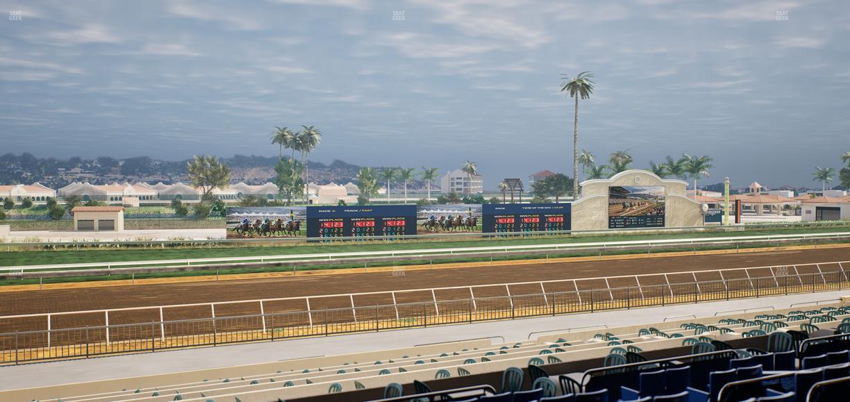 Del Mar Thoroughbred Club - Section Stretch Run Box 42 D Lvl 2 Seat View