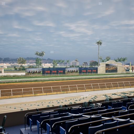 Del Mar Thoroughbred Club - Section Stretch Run Box 42 D Lvl 2 Seat View