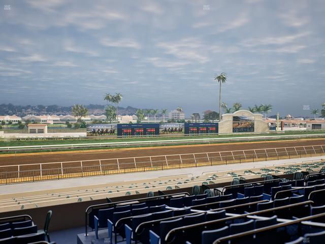 Del Mar Thoroughbred Club - Section Stretch Run Box 42 D Lvl 2 Seat View