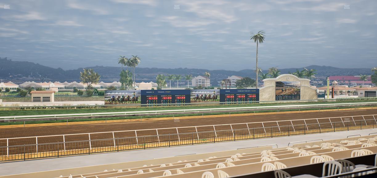Del Mar Thoroughbred Club - Section Stretch Run Box 43 B Lvl 2 Seat View