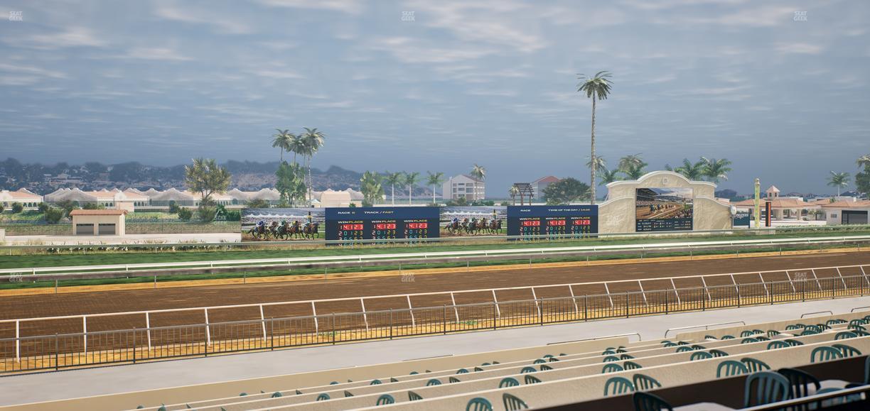 Del Mar Thoroughbred Club - Section Stretch Run Box 43 B Lvl 2 Seat View