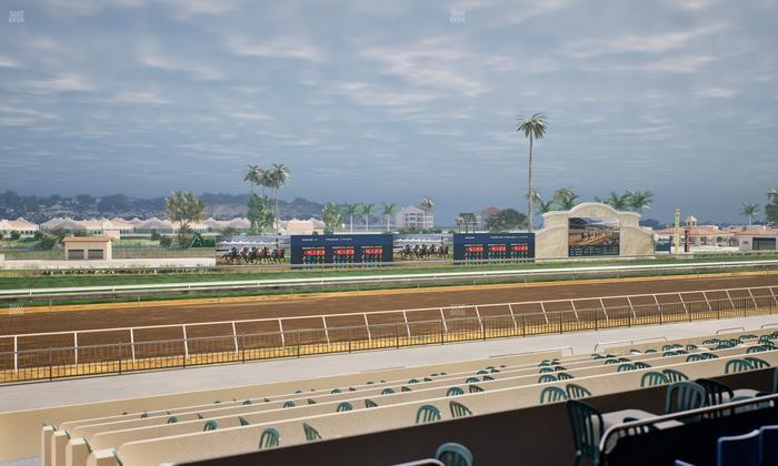 Del Mar Thoroughbred Club - Section Stretch Run Box 43 B Lvl 2 Seat View