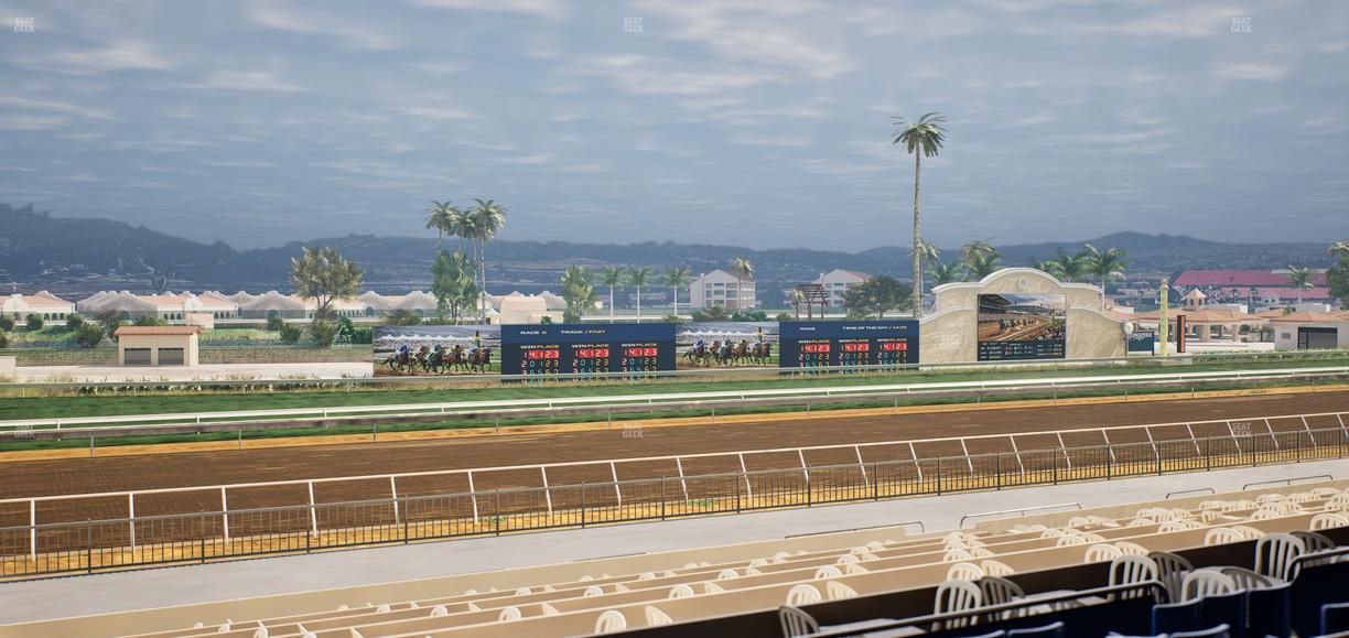 Del Mar Thoroughbred Club - Section Stretch Run Box 43 C Lvl 2 Seat View