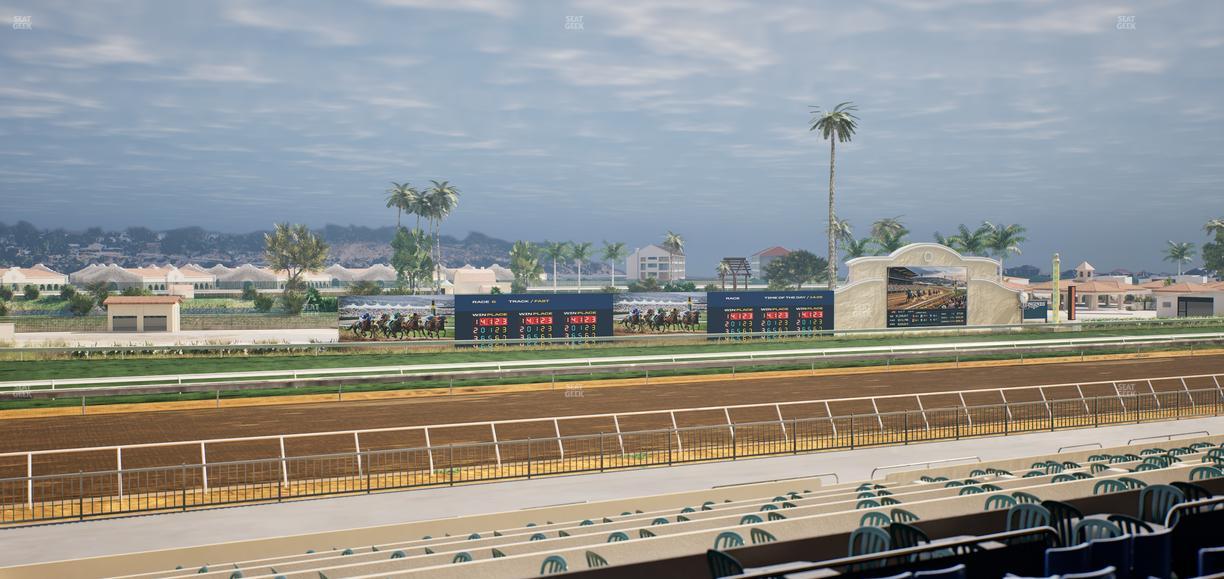Del Mar Thoroughbred Club - Section Stretch Run Box 43 C Lvl 2 Seat View