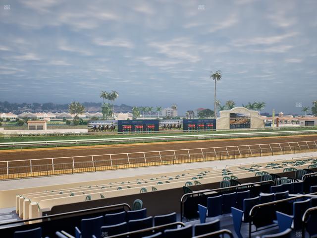 Del Mar Thoroughbred Club - Section Stretch Run Box 43 C Lvl 2 Seat View