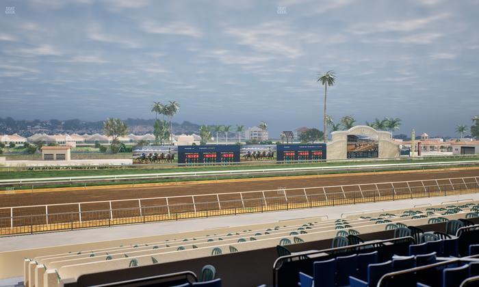 Del Mar Thoroughbred Club - Section Stretch Run Box 43 C Lvl 2 Seat View