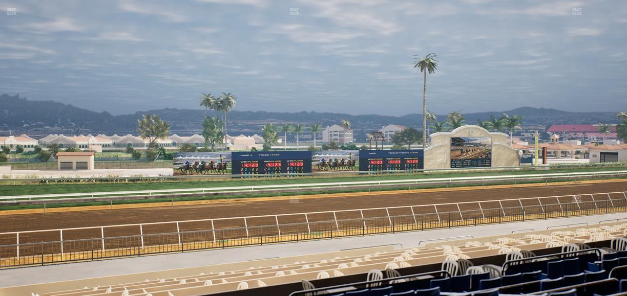 Del Mar Thoroughbred Club - Section Stretch Run Box 43 D Lvl 2 Seat View