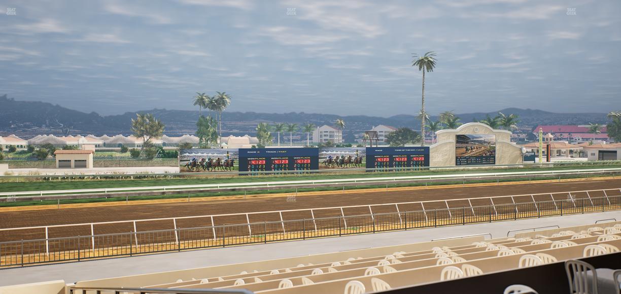 Del Mar Thoroughbred Club - Section Stretch Run Box 44 B Lvl 2 Seat View