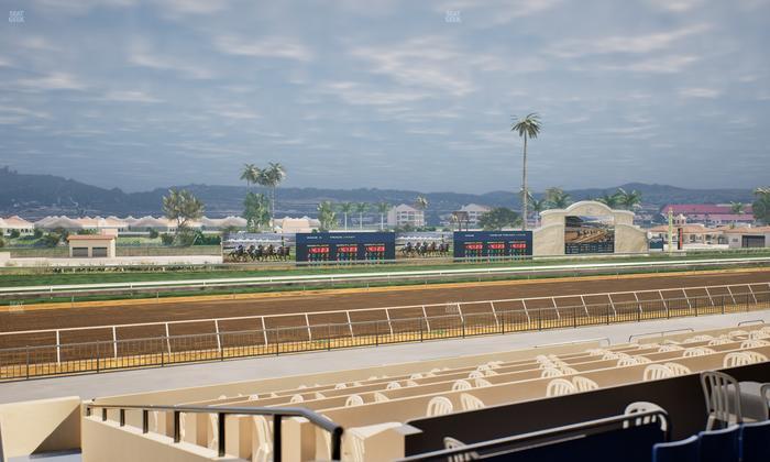 Del Mar Thoroughbred Club - Section Stretch Run Box 44 B Lvl 2 Seat View
