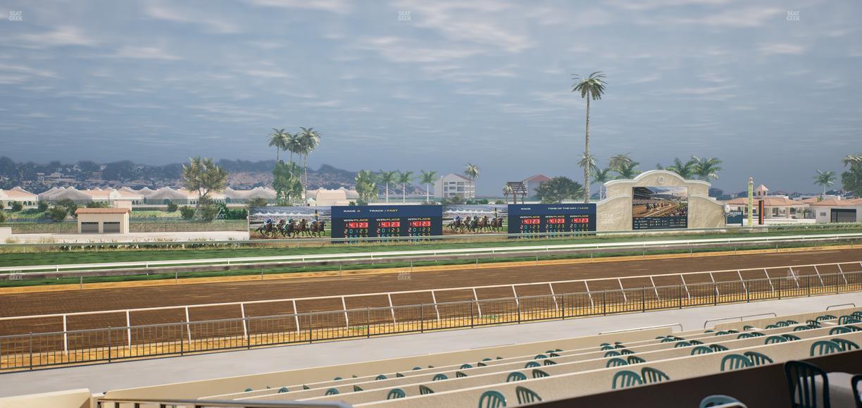 Del Mar Thoroughbred Club - Section Stretch Run Box 44 B Lvl 2 Seat View
