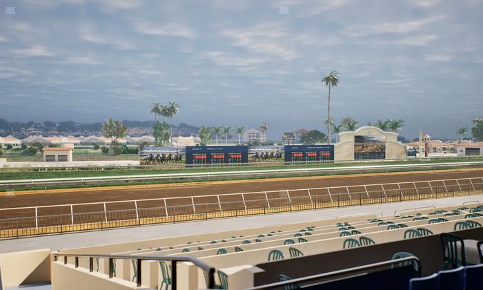 Del Mar Thoroughbred Club - Section Stretch Run Box 44 B Lvl 2 Seat View