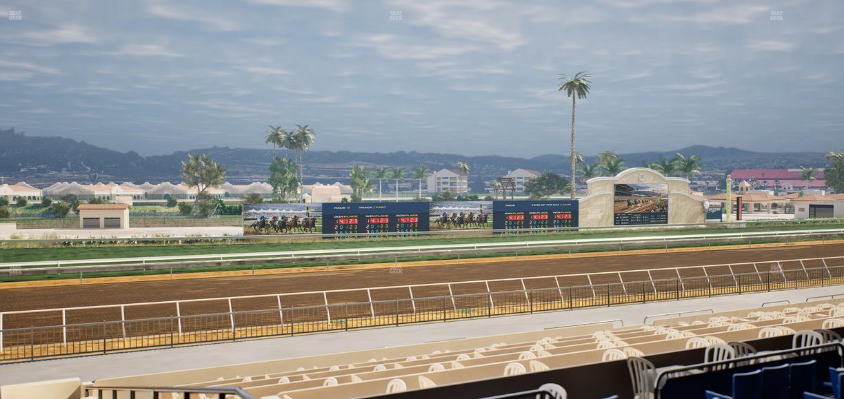 Del Mar Thoroughbred Club - Section Stretch Run Box 44 C Lvl 2 Seat View
