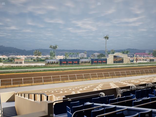 Del Mar Thoroughbred Club - Section Stretch Run Box 44 C Lvl 2 Seat View