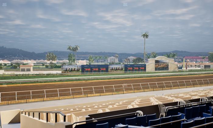 Del Mar Thoroughbred Club - Section Stretch Run Box 44 C Lvl 2 Seat View