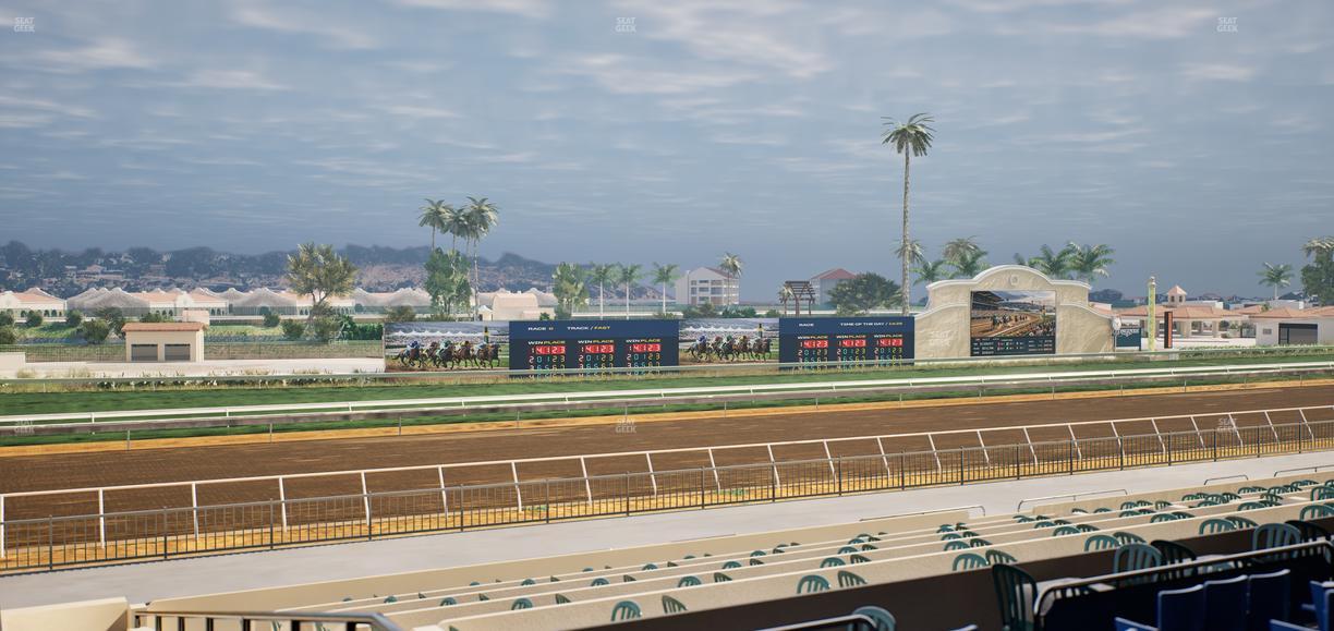 Del Mar Thoroughbred Club - Section Stretch Run Box 44 C Lvl 2 Seat View