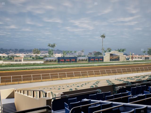 Del Mar Thoroughbred Club - Section Stretch Run Box 44 C Lvl 2 Seat View