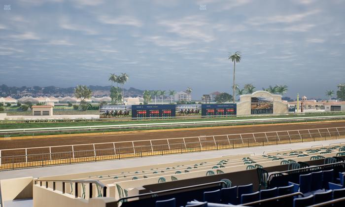 Del Mar Thoroughbred Club - Section Stretch Run Box 44 C Lvl 2 Seat View