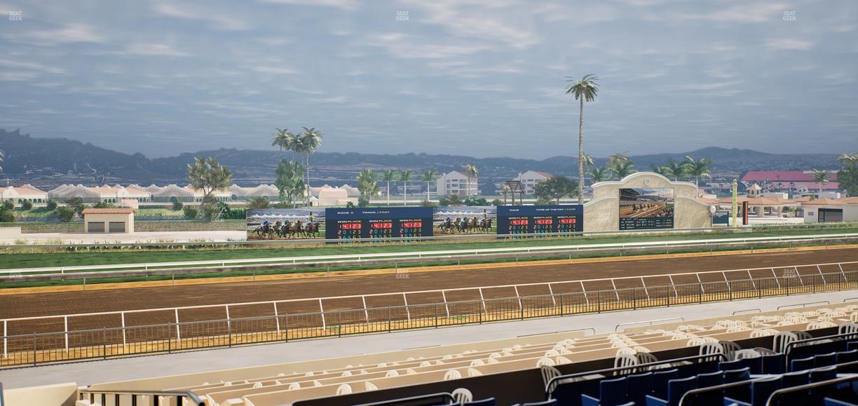 Del Mar Thoroughbred Club - Section Stretch Run Box 44 D Lvl 2 Seat View