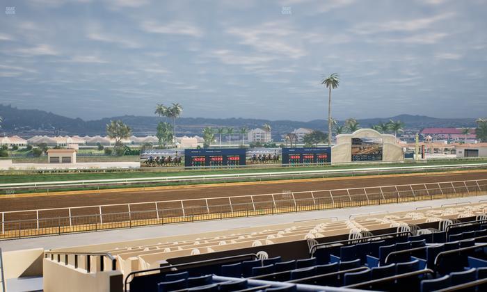 Del Mar Thoroughbred Club - Section Stretch Run Box 44 D Lvl 2 Seat View