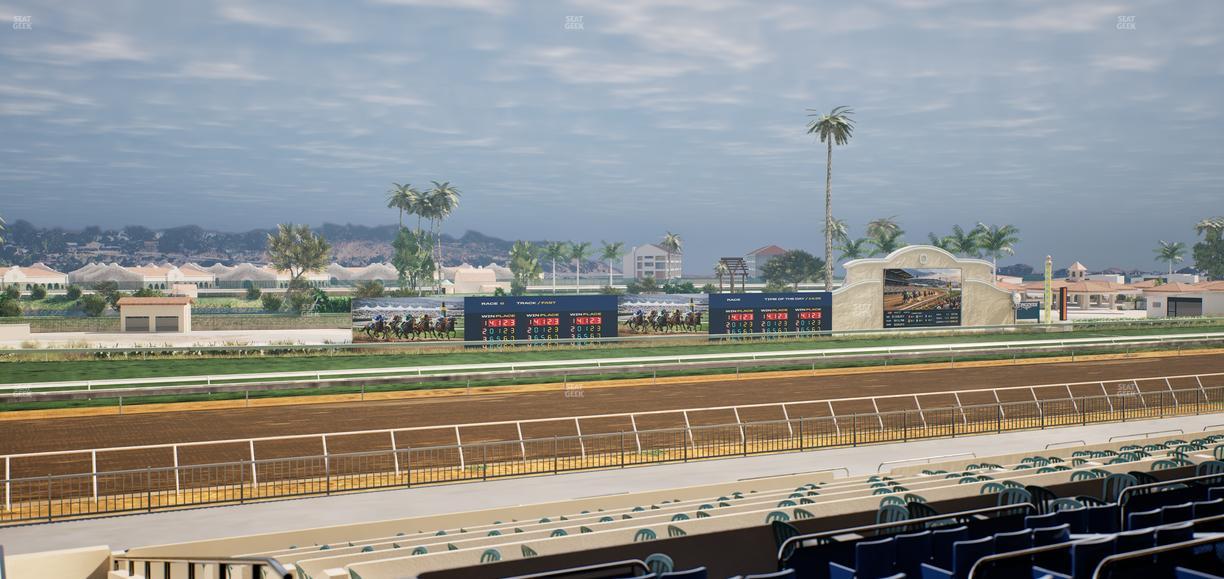 Del Mar Thoroughbred Club - Section Stretch Run Box 44 D Lvl 2 Seat View