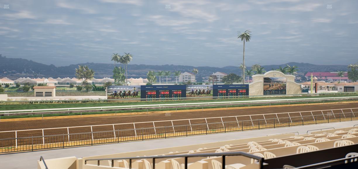 Del Mar Thoroughbred Club - Section Stretch Run Box 45 B Lvl 2 Seat View