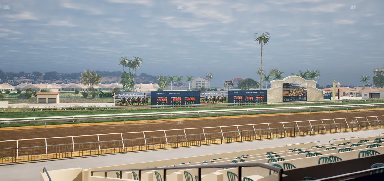 Del Mar Thoroughbred Club - Section Stretch Run Box 45 B Lvl 2 Seat View