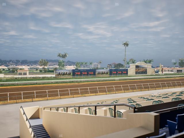 Del Mar Thoroughbred Club - Section Stretch Run Box 45 B Lvl 2 Seat View