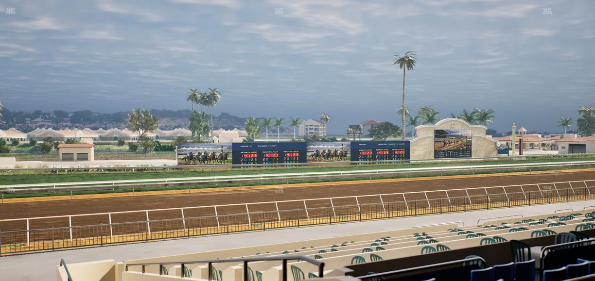 Del Mar Thoroughbred Club - Section Stretch Run Box 45 C Lvl 2 Seat View