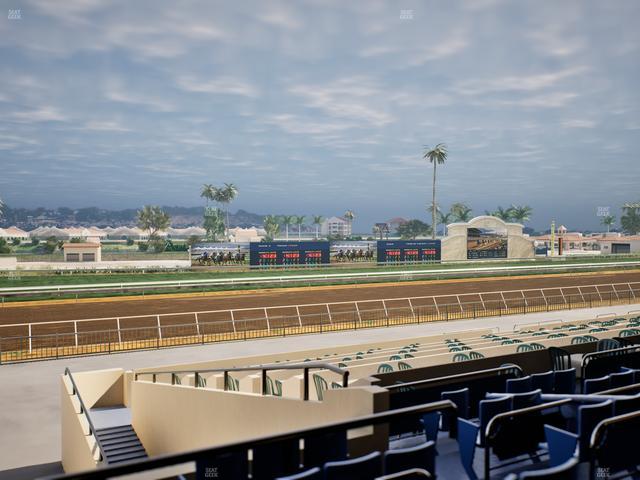 Del Mar Thoroughbred Club - Section Stretch Run Box 45 C Lvl 2 Seat View