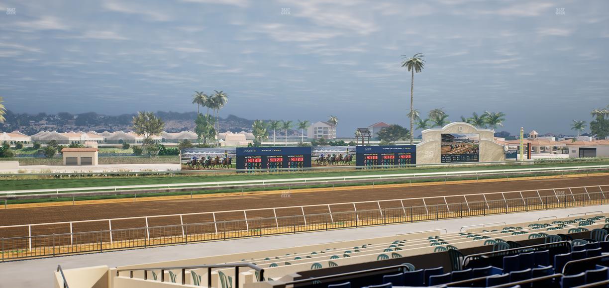 Del Mar Thoroughbred Club - Section Stretch Run Box 45 D Lvl 2 Seat View