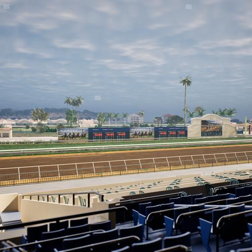 Del Mar Thoroughbred Club - Section Stretch Run Box 45 D Lvl 2 Seat View