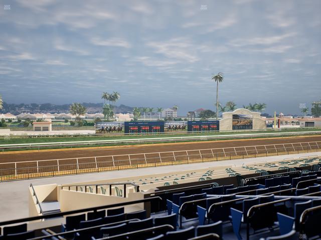 Del Mar Thoroughbred Club - Section Stretch Run Box 45 D Lvl 2 Seat View