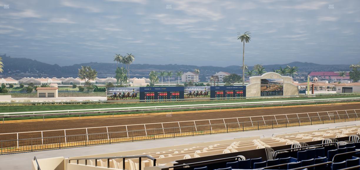 Del Mar Thoroughbred Club - Section Stretch Run Box 45 D Lvl 2 Seat View