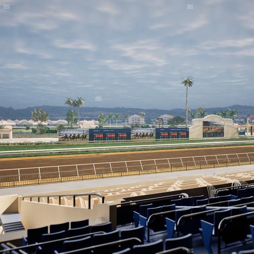 Del Mar Thoroughbred Club - Section Stretch Run Box 45 D Lvl 2 Seat View