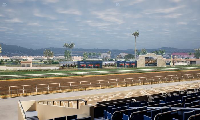 Del Mar Thoroughbred Club - Section Stretch Run Box 45 D Lvl 2 Seat View