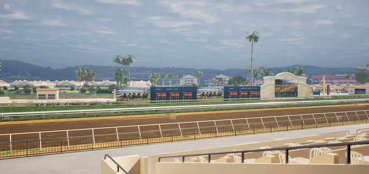 Del Mar Thoroughbred Club - Section Stretch Run Box 46 A Lvl 2 Seat View