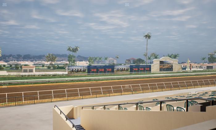 Del Mar Thoroughbred Club - Section Stretch Run Box 46 B Lvl 2 Seat View