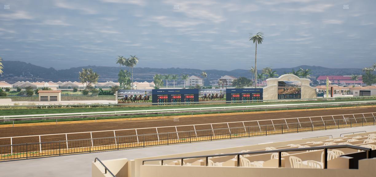 Del Mar Thoroughbred Club - Section Stretch Run Box 46 B Lvl 2 Seat View