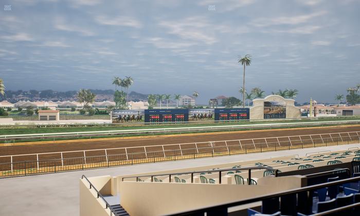 Del Mar Thoroughbred Club - Section Stretch Run Box 46 C Lvl 2 Seat View