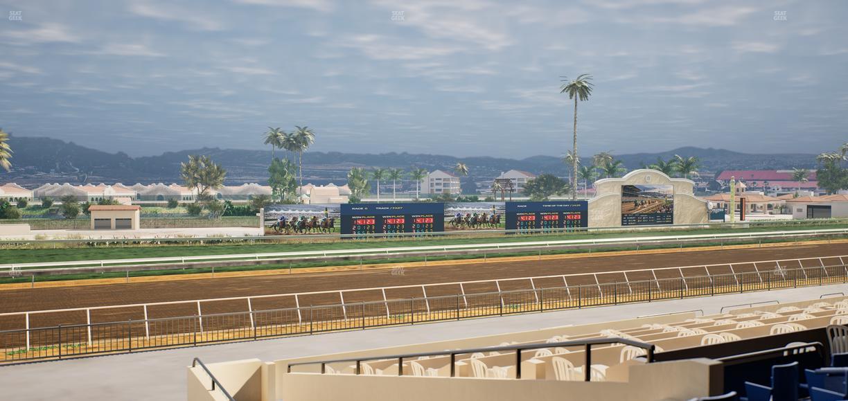 Del Mar Thoroughbred Club - Section Stretch Run Box 46 C Lvl 2 Seat View